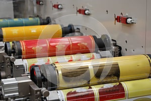 UV flexo press printing