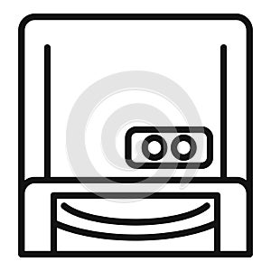 UV lamp device icon outline vector. Ultraviolet light