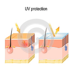 Uv protection for sensitive skin photo