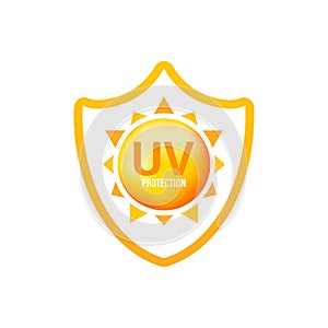 Uv radiation, great design for any purposes. Danger warning icon. Arrow icon. Uv radiation for concept design.