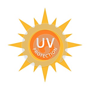 UV radiation icon vector solar ultraviolet light symbol for graphic design, logo, website, social media, mobile app, UI