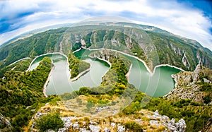 Uvac River meanders near Sjenica photo