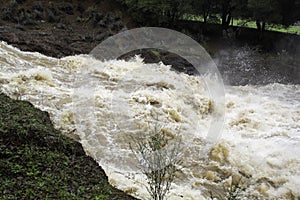 Uvas Dam spillway in Morgan Hill California