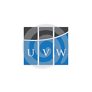 UVW letter logo design on white background. UVW creative initials letter logo concept. UVW letter design