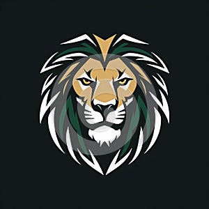Uw Green Bay Lion Logo - Official Art In Black, Green, And Gold