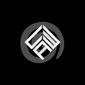 UWA letter logo design on black background. UWA creative initials letter logo concept. UWA letter design