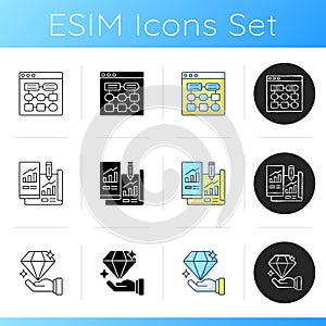 UX design icons set