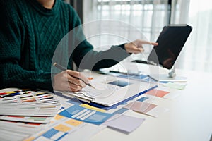 UX graphic designer planning application process development prototype wireframe for web smart phone