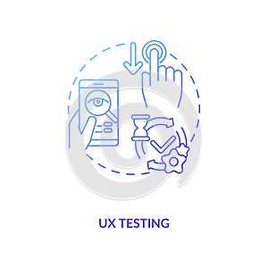 UX testing concept icon