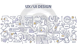 UX/UI Design Doodle Banner