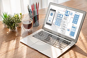 UX UI design process for modish mobile application and website
