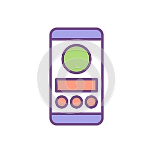 UX and UI design RGB color icon