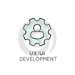 UX UI User Interface and User experience Process Concept