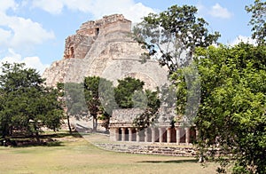 Uxmal ancient maya city, mexico