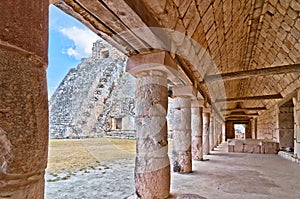 Antiguo maya la ciudad, México 