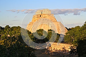 Uxmal Mayan Pyramid, Yucatan, Mexico