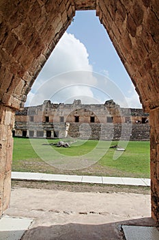 Uxmal Nunnery Square Yucatan Mexico