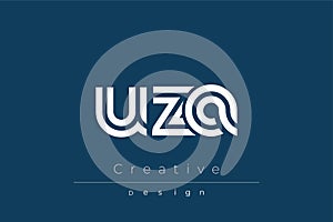 UZA Creative Unique Modern Letter Logo Design
