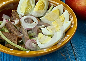 Uzbek beef salad