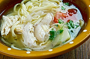 Uzbek chicken soup