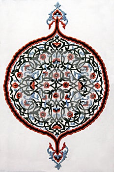 Uzbek embroidery on a wall