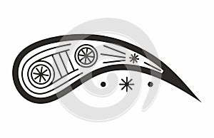 Uzbek national pattern Kalampir