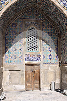 Uzbekistan Samarkand Veiw at Ulugh Beg Madrasah