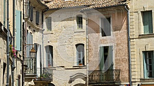 Uzes (France), houses photo