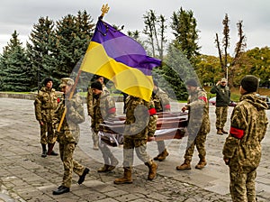 In Uzhhorod farewell to soldier who died of wounds in the ATO zone
