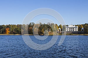 Uzutrakis is an old manor on the shores of Lake Galve in Trakai. Lithuania