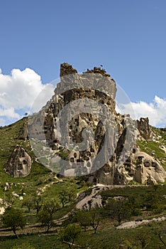 UÃ§hisar Castle, dating back hundreds of years