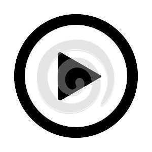 Play Symbol Vector Icon.sign play music.