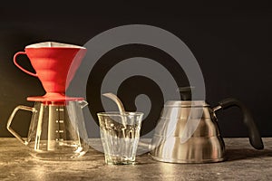 V60 dripper coffee maker photo