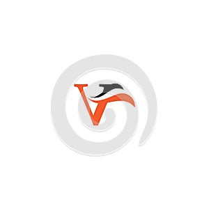 V Letter logo business