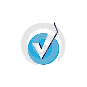 V Letter Logo illustration