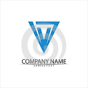 V Letter Logo Template vector