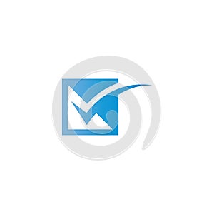 V Letter Logo Template vector icon