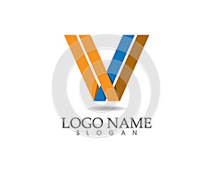 V letters business logo and symbols template icons