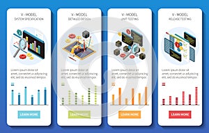 V Model Vertical Banners