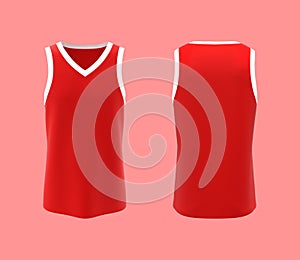 V-neck sleeveless t-shirt mock up