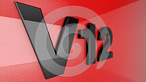 V12 sign
