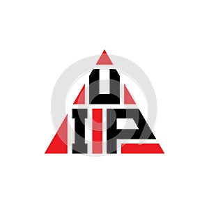UIP triangle letter logo design with triangle shape. UIP triangle logo design monogram.