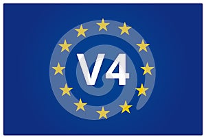 V4 EU flag