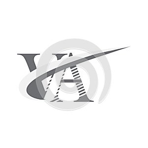 VA letters logo icon design. AV logo monogram template arts. VA line logo vector icon design