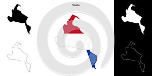 Vaals outline map