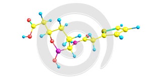 Vaborbactam molecular structure isolated on white