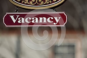 Vacancy sign