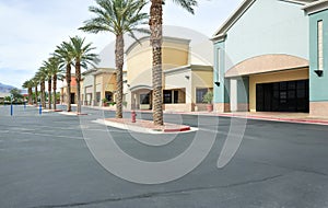 Vacant Commercial Shopping Center