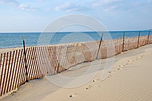 Vacant Lake Michigan beach