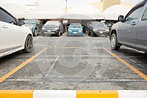 Vacant Parking Lot with Copy Writing Space